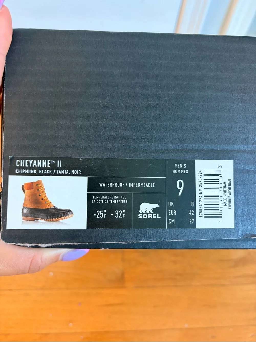 Sorel Men's Tan and Black Rugged Waterproof Lace-Up Boots